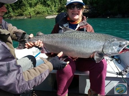 Fotos da pesca esportiva em Chaiten no Chile